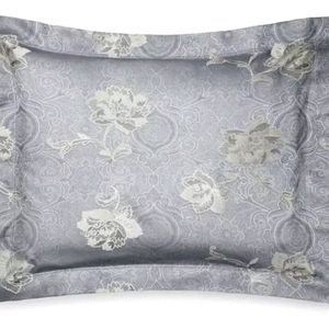 Sferra 3476 Folliva Fossil Sateen Jacquard STANDARD shams (2 shams)
